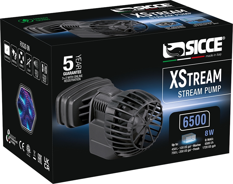 SICCE Čerpadlo XStream 6500 l/h, 8,5 W