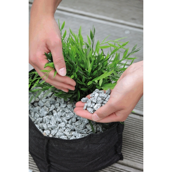 Textilní koš na rostliny, čtvercový 18