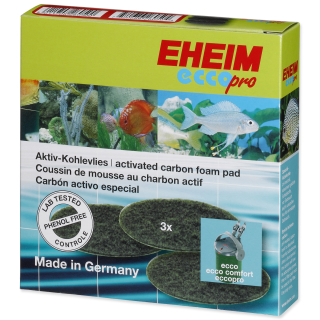 EHEIM molitan uhlíkový jemný Ecco Pro 130/200/300 (3ks)