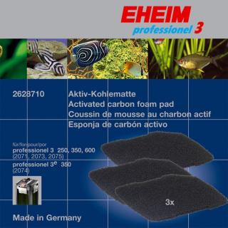 EHEIM FILTRAČNÍ VLOŽKA S AKTIVNÍM UHLÍM PRO FILTR EHEIM 2073 - 2075 3 KS